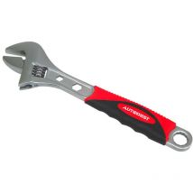 Autobest - Clé à molette 12 longueur 300 mm acier chrome vanadium satinée, graduée,gainée