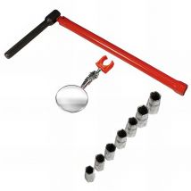 Clé à robinet 13mm - 7 embouts - miroir et ressort - 180499 Mejix