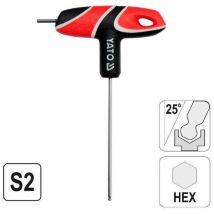 Yato YT-05585 - clé hexagonale con poignée en t de 2,5 mm con boule