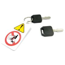 Mc Culloch – 532411935 – Clé de contact pour tracteur tondeuse – Accessoire pour tondeuse – Type de tondeuse, Longueur, Matières