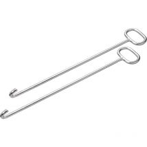 Harke - Crochet de levage de plaque d'égout 800 mm avec U-crochet galvanisé