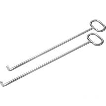 Harke - Crochet de levage de plaque d'égout 800 mm avec L-crochet galvanisé