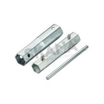 Arnold - clé à bougie à tube 4 en 1 modulable . avec hexagones de : 16, 18, 19, 21mm.