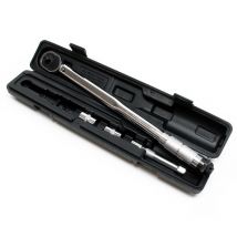 Wiltec - Clé dynamométrique 1/2' (12,7mm) Réglable de 28-210Nm avec Rallonge de 27mm et 2 Douilles