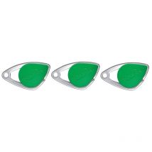 Intratone - Lot de 3 badges électroniques vert - badges mifare en inox 08-0106 (ne se programme que par le syndic )