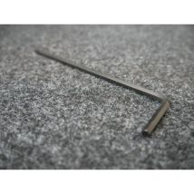 Clé mâle 6 pans coudée 4x130mm acier brunie (allen)