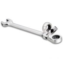 Cle mixte flexible a oeil a cliquet - dtail : clé de 15 mm