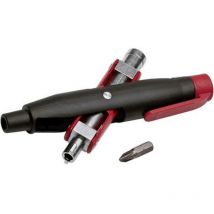 2005-4-SB Clé pour armoire de distribution Zinc moulé sous pression, plastique noir, rouge 1 pc(s) - NWS