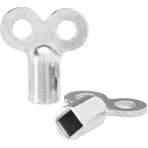 Clé Universelle de Purge pour Radiateur - Kit de 2 Clés de Purge pour Chauffage - Facile d'Utilisation pour Tous les Radiateurs