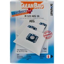 Scanpart - Scan Part m 122 aeg 16 Sacchetti per aspirapolvere CleanBag aeg misura 28, 5010-5030