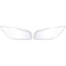 Qpuion - Clear Front Headlight Lens Cover Plastic Shell For bmw E90/E91 2005-08 (1 Pair)