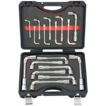 Cles a pipe debouchees 6-6 pans 8 à 24 mm en coffret - jeu de 17 cles