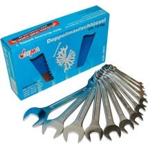 Clés plates Chrome Vanadium 6 à 32 mm - 12 pièces