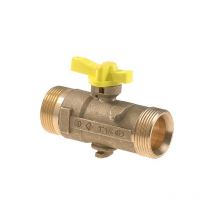 Clesse: 1/4 de tour a tournant spherique type: nf xp e 29-141-EN331 DN15(3/4') Robinet de conduite et de chaufferie
