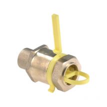 Clesse Industries - Clesse CD02067 - Acoplamiento recto RC-1P-PEHD-CU con apriete mecánico para hdpe para soldar en tubo de cobre D18 - amarillo