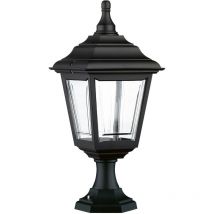 Borne classique clic-clac 4 IP44 E27 42W 500mm Noir