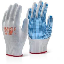 Beeswift Tronix Blue Dot X Knitted Glove - Size Large (Pack of 10)