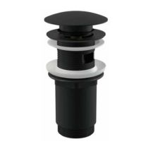 Alcadrain Zubehör - Waschbeckenablauf, ClickClack, schwarz matt A392BLACK