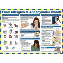 Safety First Aid Food Allergies and Anaphylactic Shock First Aid Laminated Guida