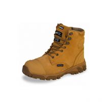 Beeswift - waterproof side zip safety work boot tan 12 - Nubuck - Nubuck