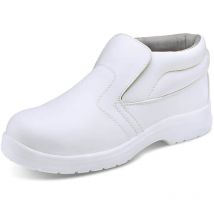 Beeswift Micro-Fibre Water Resistant Pull on Steel Toe Cap S2 Safety Boots White