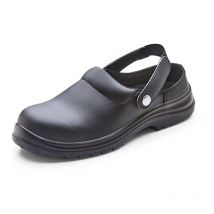 Beeswift Micro-Fibre Slipper Steel Toe Cap 1Pr Black Size 4 - CF84304