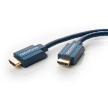 Clicktronic - Casual cable hdmi de alta velocidad con Ethernet, 4K Ultra hd, arc, 3D tv, 1.5m