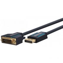 Clicktronic - Câble adaptateur DisplayPort vers dvi-d actif, Câble Premium 1x DisplayPort mâle 1x dvi-d mâle 3,0 m wuxga @ 60 Hz, 3 m (70730)