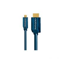 Clicktronic - Câble Adaptateur hdmi vers Micro-HDMI , 4K/30Hz. Longueur de câble 5 m