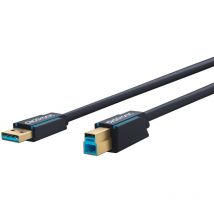 Câble adaptateur usb-a vers usb-b 3.0, Câble Premium usb a mâle usb b 3.0 mâle 1,8 m 5 Gbit/s, 1.8 m (70092) - Clicktronic