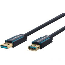 Clicktronic - Câble D'extension usb-a, Câble Premium usb a mâle usb a femelle 1,8 m 5 Gbit/s. Longueur de câble 1.8 m