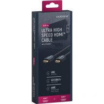 Câble hdmi ultra-haute vitesse, Câble Premium 1x hdmi mâle 1x hdmi mâle 0,5 m uhd 8K @ 60 Hz, 0.5 m (40987) - Clicktronic