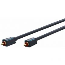 Clicktronic - Câble rca, mono, Câble Premium 1x rca mâle 1x rca mâle 2,0 m Conducteur interne ofc, 2 m (70445)