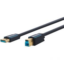 USB-A-auf-USB-B 3.0 Adapterkabel, Premium-Kabel USB-A-Stecker USB-B-3.0-Stecker 1,8 m 5 Gbit/s. Kabellänge 1.8 m