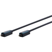 Toslink-Kabel, Premium-Kabel 1x Toslink-Stecker 1x Toslink-Stecker 0,5 m Polymer-Lichtwellenleiter. Kabellänge 0.5 m