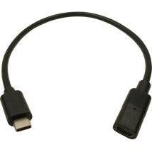 Cavo usb Presa usb-c , Spina usb-c 0.30 m Nero FCR72000 - Cliff