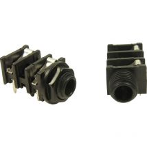 FCR50051 Klinken-Steckverbinder 6.35 mm Buchse, Einbau horizontal Polzahl: 3 Stereo Schwarz 1 - Cliff