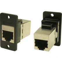 Cliff FM SLIM FT CAT6A SHLD 3.2 FORO CP30625SX1 Adattatore incasso Nero 1 pz.