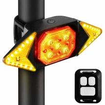 Clignotant Vélo, Feu Arriere Vélo, Feux Clignotant Vélo Sans Fil Rechargeable Usb Cyclisme Lumière Davertissement, 6 Modes D'Éclairage Pour Assurer La