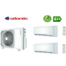 Atlantic - Climatiseur réversible Bi-split dojo 2000W + 3500W R32 a++