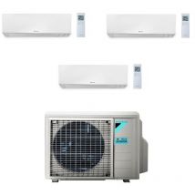 Daikin - Climatisation tri split bluevolution 3MXM68 + une unité intérieure Perfera 3500w et deux 1500W R32