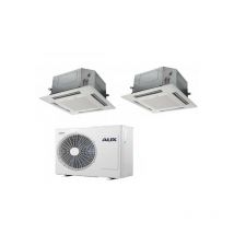 Climatiseur AUX dual split cassette 12+12 avec am3-h24 r-410 12000+12000