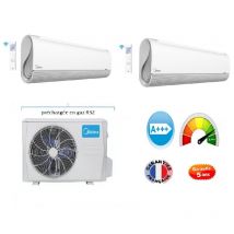 Climatiseur bi split Midea 5200 watts + une unité midéa Breezeless 3500 watts et une 2600 watts