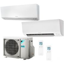 Daikin - Climatiseur Dualsplit perfera 2MXM68A + FTXM25R + FTXM50R ( 9 + 18 ) 9000 + 18000 btu modéle 2022 wifi inclus