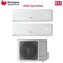 Hermann Saunier Duval - Climatiseur Top Comfort Série 12 + 12 Avec Sdh20-070mc3no R-32 12000 + 12000