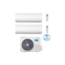 Climatiseur Midea Xtreme Wifi R32 Dual Split 9000 + 9000 btu avec eu. onduleur M2OE-18HFN8-Q Classe a++/a+