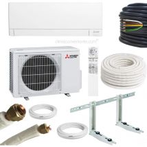 Climatiseur Mitsubishi avec kit d’installation 10 mètres – Mono-split 12000 btu – 3.5 kw MSZ-AY35VGKP MUZ-AY35VG, A+++, climatiseur reversible mural