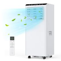 Acekool - Climatiseur mobile 9000 btu, climatiseur mobile, déshumidificateur, ventilateur à 2 vitesses, mode veille intelligent, joint de fenêtre