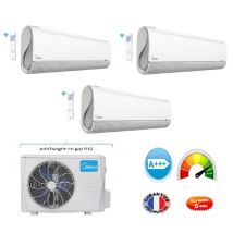 Climatiseur tri split Midea 7900 watts + une unité Breezeless 3500 watts + 2 unités Breezeless 2600 watts