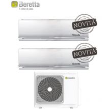 Beretta Clima - climatizzatore condizionatore beretta dual split inverter serie breva 9000+9000 btu r-32 con ue 18000-2 wi-fi optional classe a++